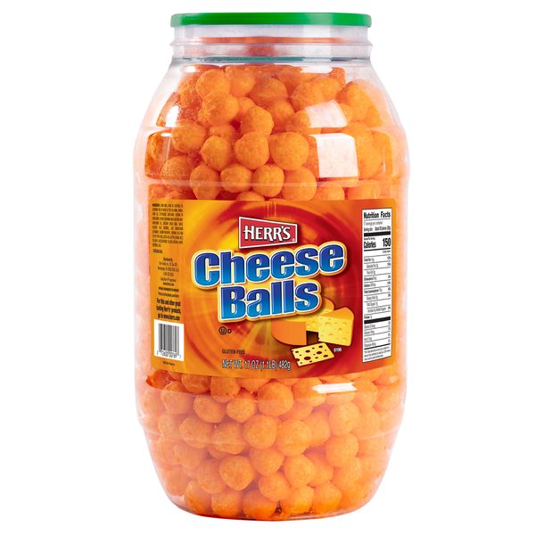 Packaged Cheese Herr's Cheese Balls hero