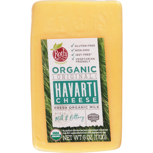 Packaged Cheese Roth Organic Havarti Cheese hero