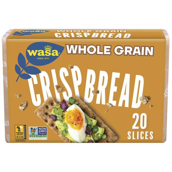 Crackers Wasa Whole Grain Crispbread - Crackers, Non-GMO Ingredients, Fat Free hero