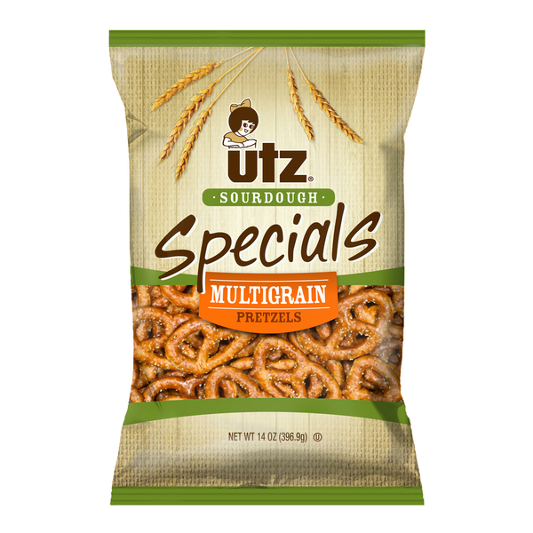 Chips & Pretzels Utz Sourdough Specials Multigrain Pretzels hero