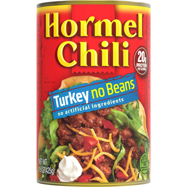 Canned Meals & Beans Hormel Chili Turkey No Beans hero