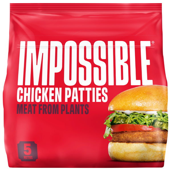 Meat Counter Impossible Chicken Patties Made From Plants hero