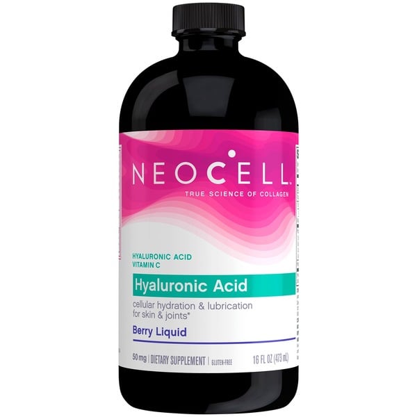 Hair, Skin & Nail Supplements NeoCell Hyaluronic Acid Berry Liquid With Vitamin C hero