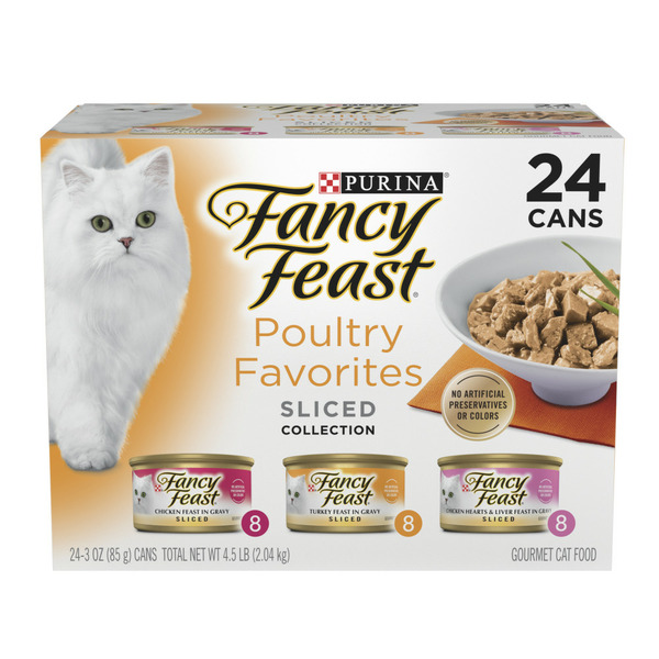 Cat Food & Care Purina Fancy Feast Sliced Poultry Favorites in Wet Cat Food Gravy hero