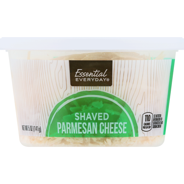 Packaged Cheese Essential Everyday Cheese, Parmesan, Shaved hero