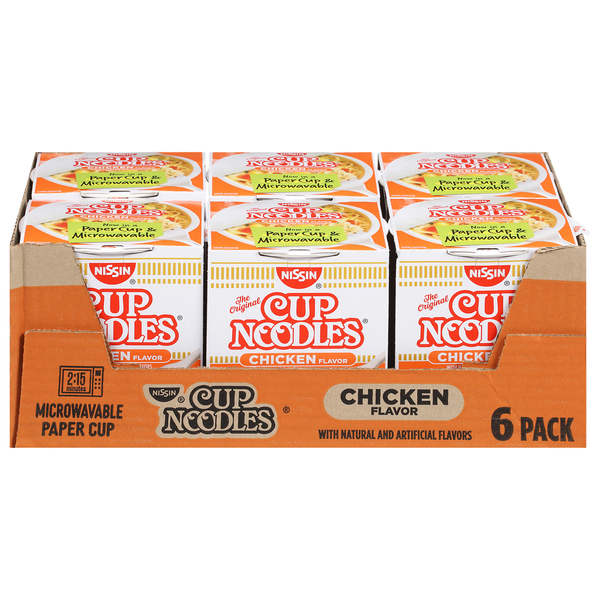 Instant Foods Nissin Ramen Noodle Soup, Chicken Flavor, 6 Pack hero