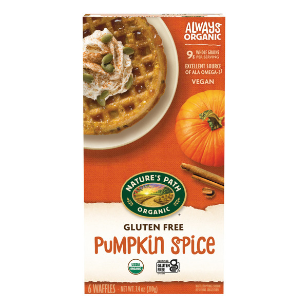 Frozen Breakfast Nature's Path Pumpkin Spice Waffles hero