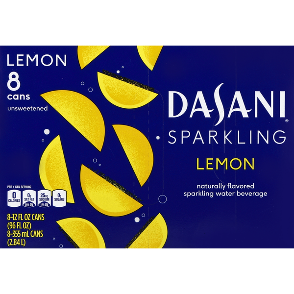 Water, Seltzer & Sparkling Water DASANI Sparkling Water Beverage, Lemon hero