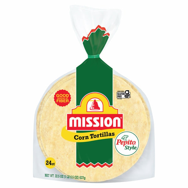 Tortillas & Flat Bread Mission Pepito Style Pepito Style Corn Tortillas 24 Count hero