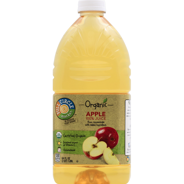 Juice & Nectars Full Circle Organic 100% Apple Juice hero