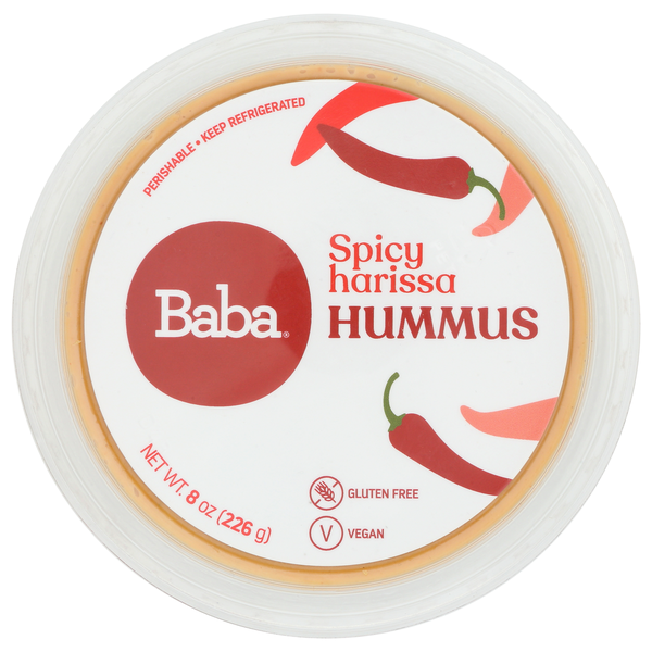 Preserved Dips & Spreads Baba Small Batch Organic Hummus - Spicy Harissa hero