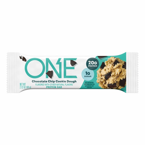 Energy & Granola Bars ONE Chocolate Chip Cookie Dough Flavored Protein Bar hero