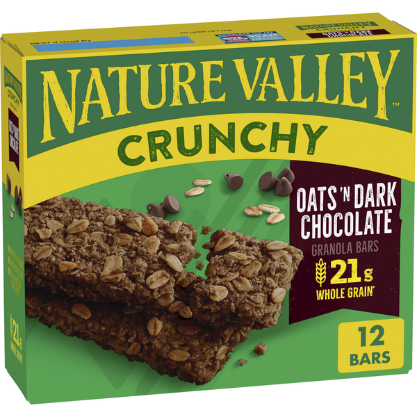 Energy & Granola Bars Nature Valley Oats 'n Dark Chocolate Crunchy Granola Bars hero