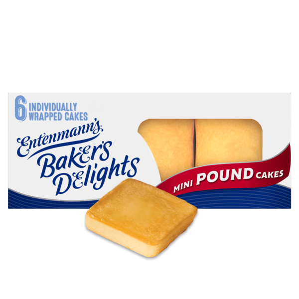 Desserts Entenmann's Baker's Delights, 6 packs, Butter Mini Pound Cakes hero