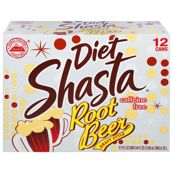 Soft Drinks Shasta Root Beer, Caffeine Free, Diet, Draft Style hero