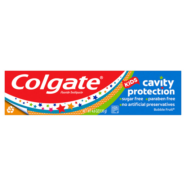 Oral Hygiene Colgate Toothpaste With Fluoride, Bubble Fruit hero