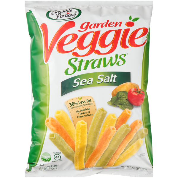 Chips & Pretzels Sensible Portions Sea Salt Vegetable & Potato Snack hero