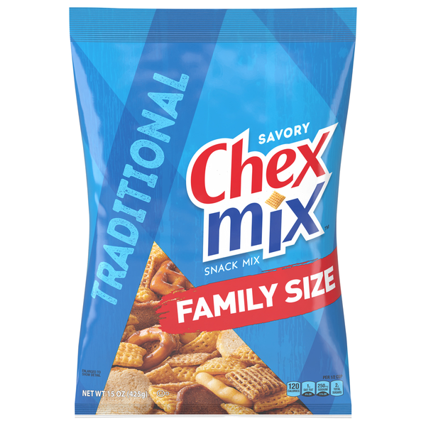 Chips & Pretzels Chex Mix Snack Mix, Traditional, Savory, Family Size hero