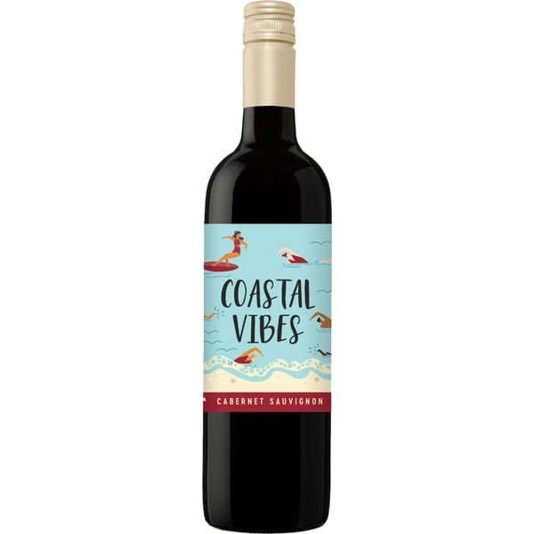 Red Coastal Vibes Cabernet Sauvignon, Red wine, California, 1 ct, 750ml Bottle hero