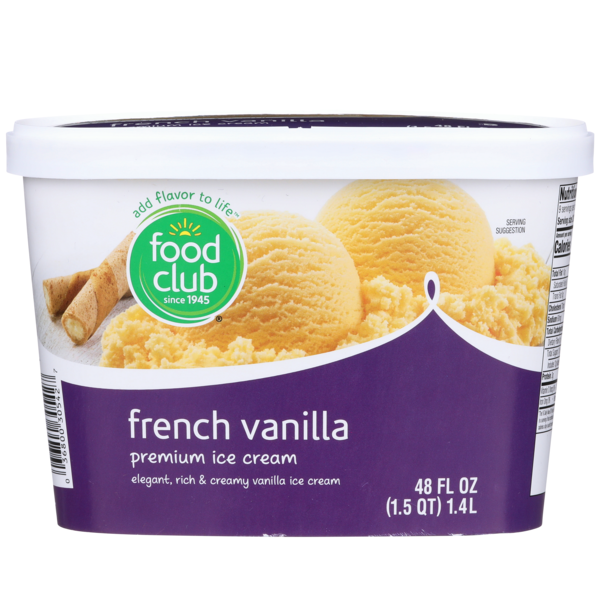 Ice Cream & Ice Food Club French Vanilla Elegant, Rich & Creamy Vanilla Premium Ice Cream hero