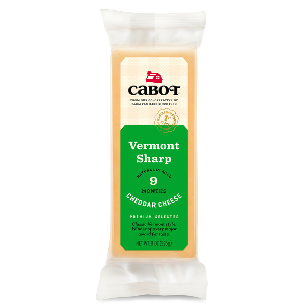 Packaged Cheese Cabot Vermont Sharp Yellow Cheddar Cheese Deli hero