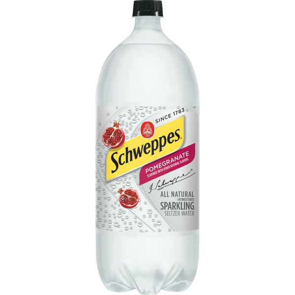 Water, Seltzer & Sparkling Water Schweppes Sparkling Seltzer Water Pomegranate hero