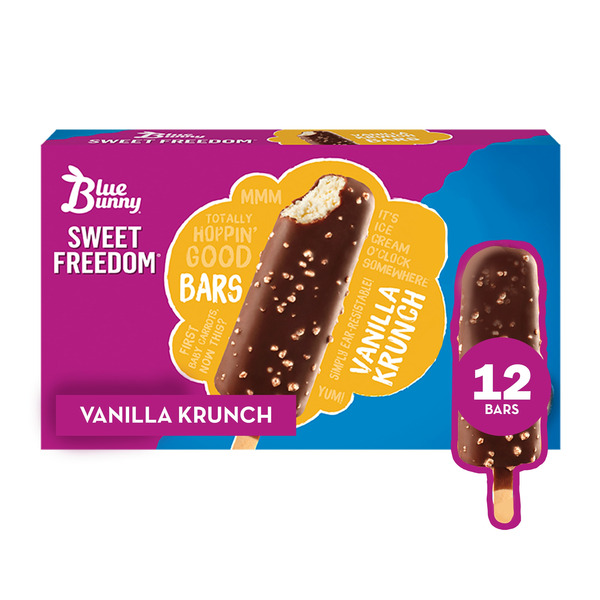 Ice Cream & Ice Blue Bunny Sweet Freedom Vanilla Krunch Bar hero