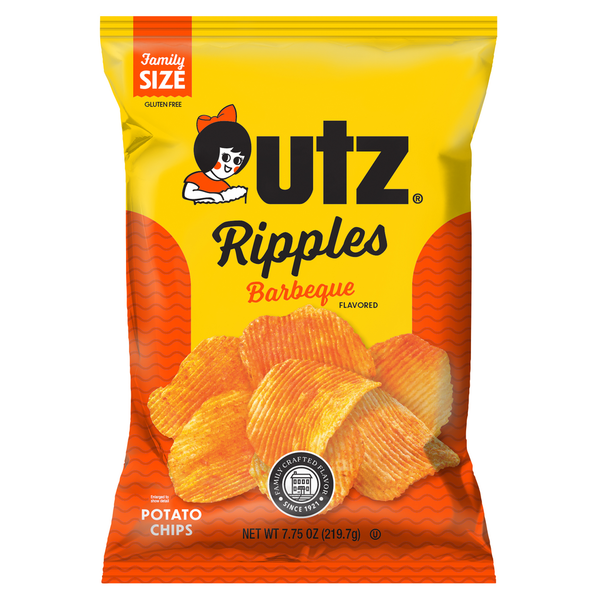 Chips & Pretzels Utz Ripples Barbeque Potato Chips hero