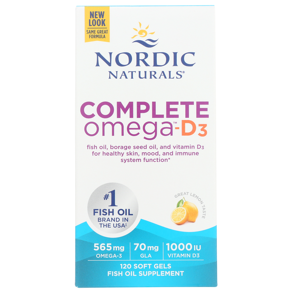 Vitamins & Minerals Nordic Naturals Complete Omega-D3 – Lemon hero