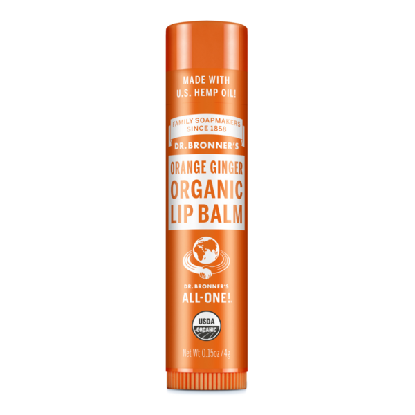 Facial Care Dr. Bronner's Orange Ginger, Organic Lip Balm hero