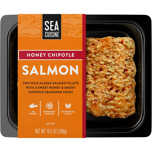 Packaged Seafood Sea Cuisine Salmon, Honey Chipotle hero