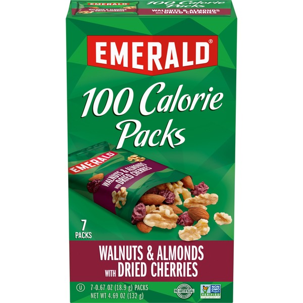 Nuts, Seeds & Dried Fruit Emerald Natural Walnuts & Almonds with Dried Cherries hero