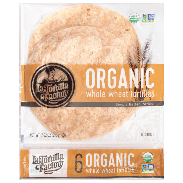 Tortillas & Flat Bread La Tortilla Factory Tortillas, Organic, Whole Wheat hero