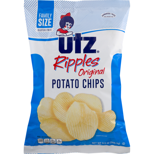 Chips & Pretzels Utz Ripples Original Potato Chips hero