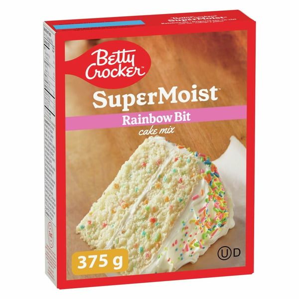 Betty Crocker Super Moist Rainbow Bit Cake Mix hero