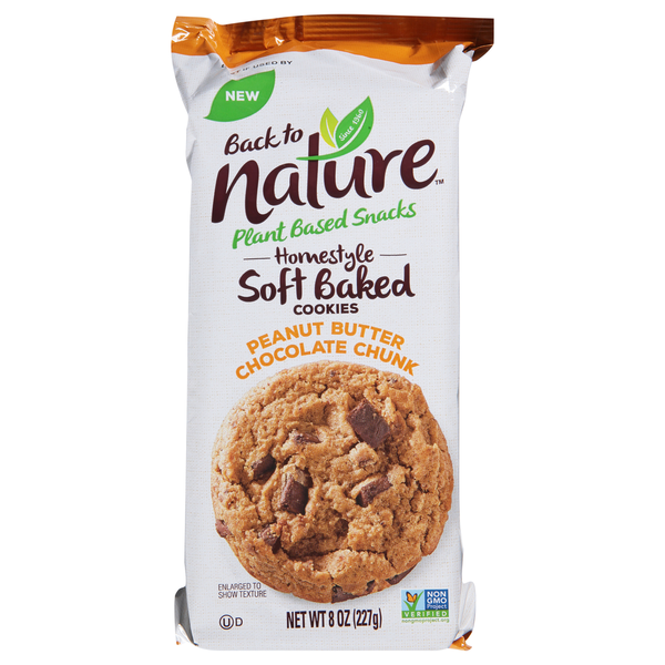 Cookies & Cakes Back to Nature Cookies, Peanut Butter Chocolate Chunk, Homestyle, Soft Baked hero