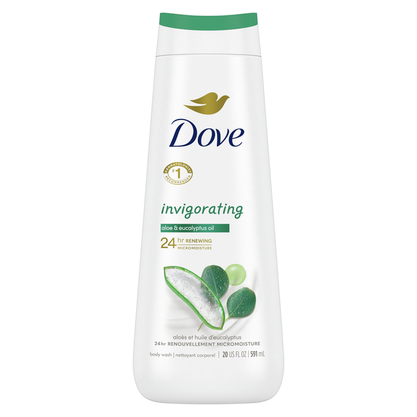 Body Lotions & Soap Dove Body Wash Invigorating With Aloe & Eucalyptus hero