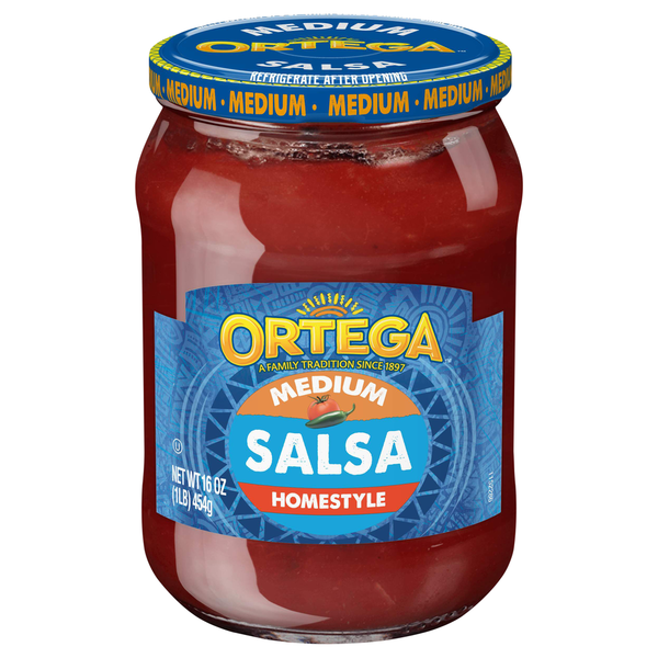 Preserved Dips & Spreads Ortega Salsa, Homestyle, Medium hero