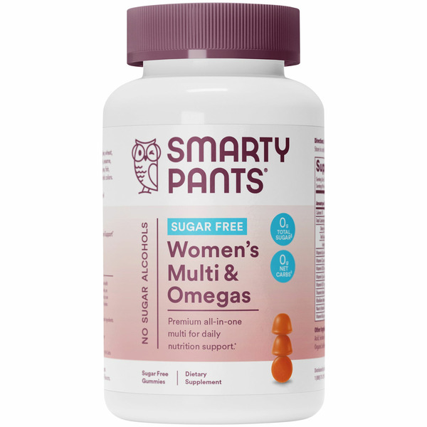 SmartyPants Sugar Free Women’s Multi + Omega Gummies hero