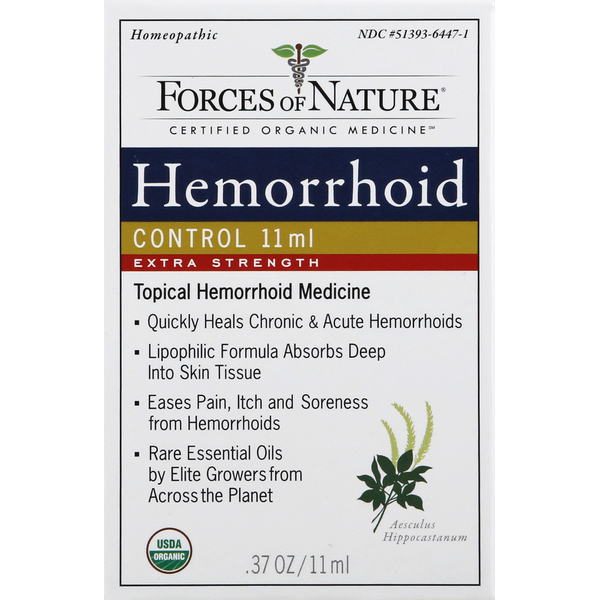 Facial Care Forces of Nature Hemorrhoid Control, Extra Strength, Aesculus Hippocastanum hero