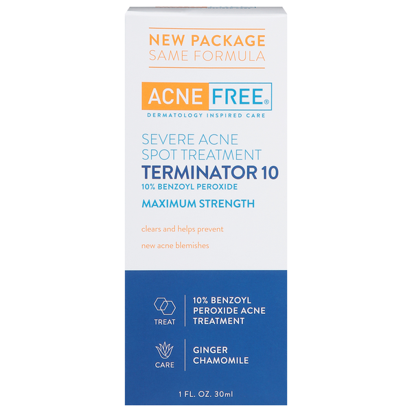 Facial Care AcneFree Terminator 10, Maximum Strength, Ginger Chamomile hero