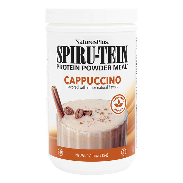 Protein & Meal Replacements NaturesPlus SPIRU-TEIN High-Protein Powder - Cappuccino hero