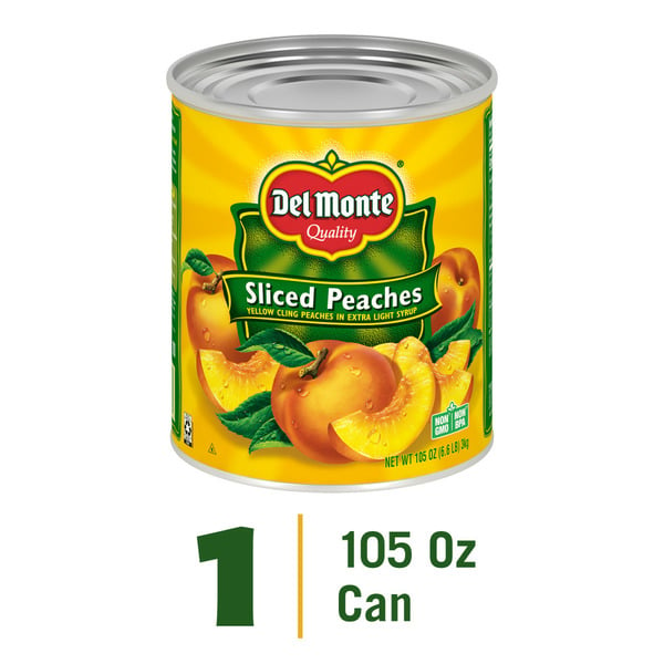 Canned Fruit & Applesauce Del Monte Quality Lite Sliced Peaches hero