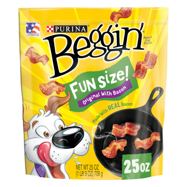 Dog Treats & Chews Purina Beggin' With Real Meat Dog Treats, Fun Size Original With Bacon Flavor hero