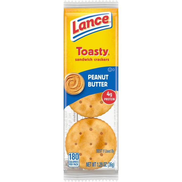 Crackers Lance Toasty Peanut Butter Sandwich Crackers hero