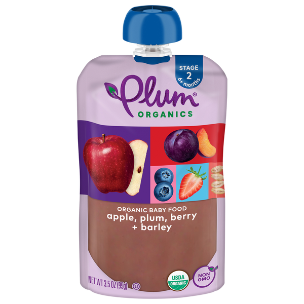 Baby Food & Formula Plum Organics Apple, Plum, Berry & Barley Baby Food hero