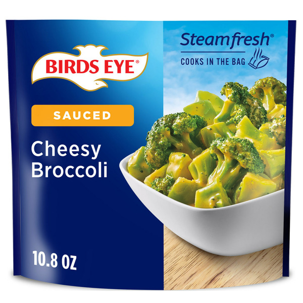 Frozen Produce Birds Eye Steamfresh Sauced Cheesy Broccoli Frozen Vegetables hero