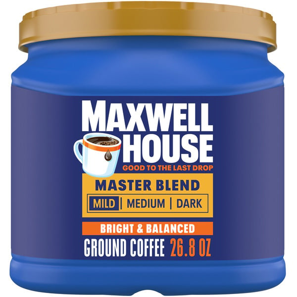 Coffee Maxwell House Master Blend Mild Roast Ground Coffee hero