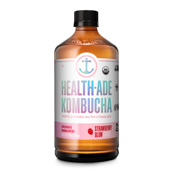 Kombucha Health-Ade Strawberry Glow hero