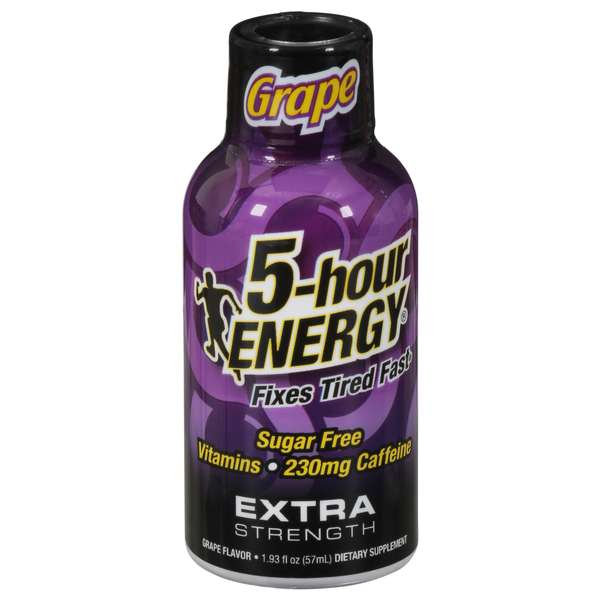 Energy & Sports Drinks 5-hour ENERGY Energy Shot, Sugar Free, Extra Strength, Grape hero